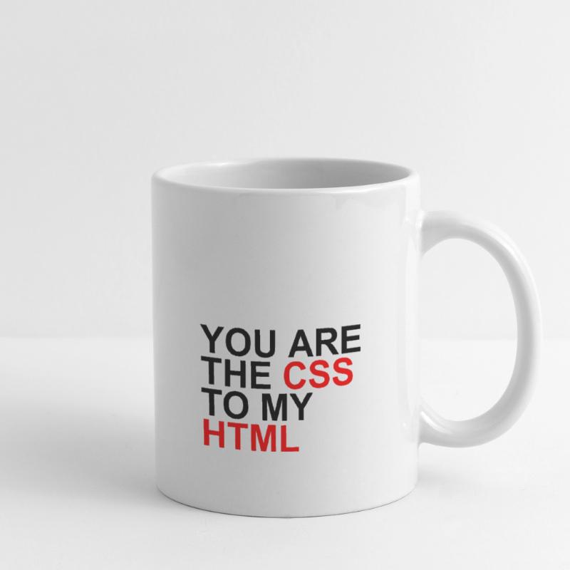 css à mon html Mug blanc