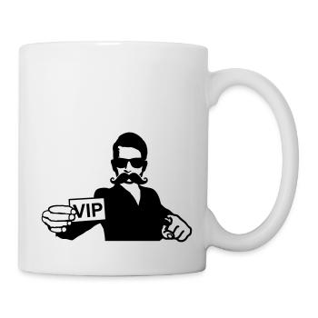 moustache vip - Mug blanc - blanc - Droite