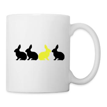 Bunny Rabbit be different! Unique contrast 2c - Mug - white - Right