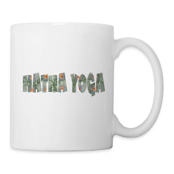 hatha yoga schriftzug e 211 - Tasse - Weiß - Rechts