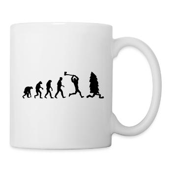 lumberjack evolution fun - Mug - white - Right