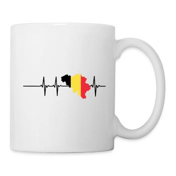 Heart Beat Belgia - Mug - white - Right
