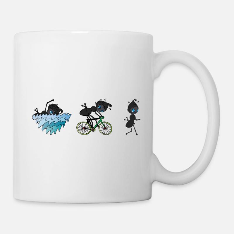 Triathlon ant - Mug - white