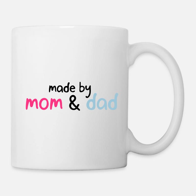 made by mom & dad - Tasse - Weiß