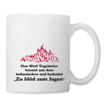 zu blöd zum jagen ... von wicki_de - Tasse - Weiß - Rechts