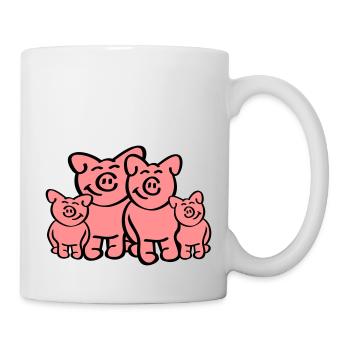 Pig Family - Mug - white - Right