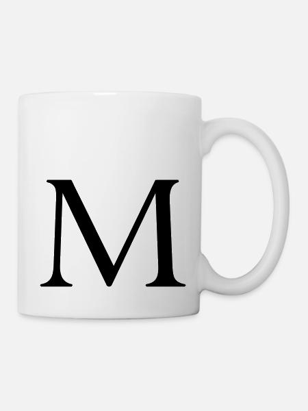 m - Tasse - Weiß