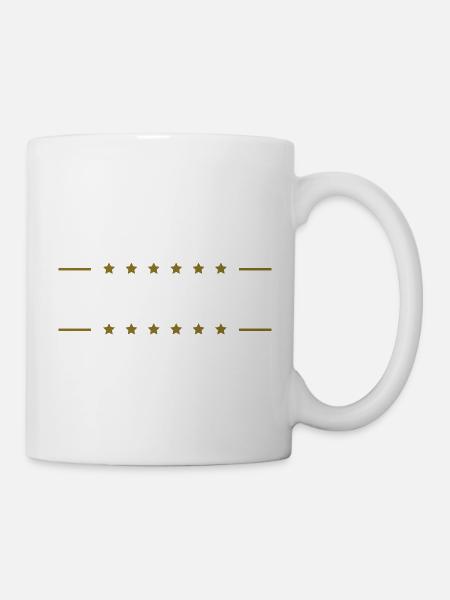 Stars Lines - Tasse - Weiß