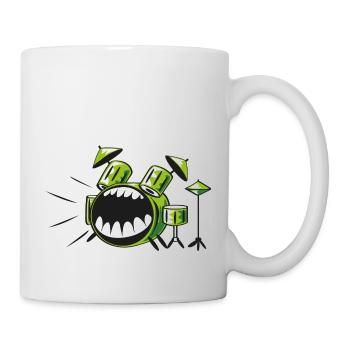 drums - Mug blanc - blanc - Droite