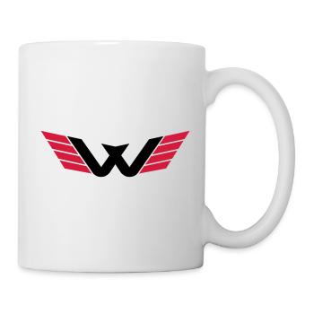 W Logo - Tasse - Weiß - Rechts