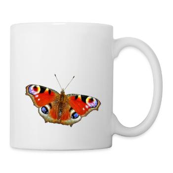 Papillon Papillon Paon - Mug blanc - blanc - Droite
