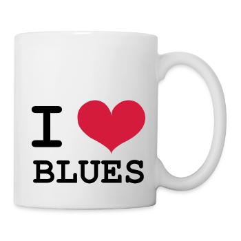I Love Blues - Mug - white - Right