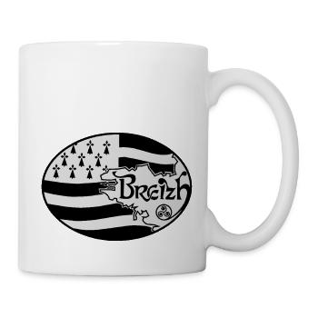 Flagge Großbritannien authentisch - Tasse - Weiß - Rechts