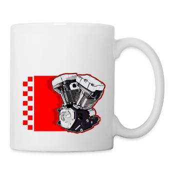 Motor V - Tasse - Weiß - Rechts