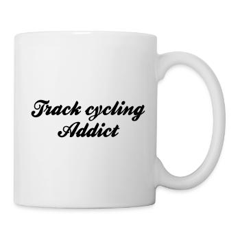 track cycling addict - Tasse - Weiß - Rechts
