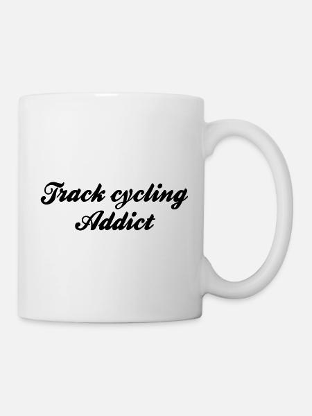track cycling addict - Tasse - Weiß