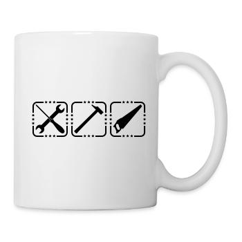 Craftsman Tools Logo Design - Mug - white - Right