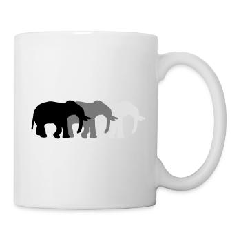 3 Elephants - Tasse - Weiß - Rechts