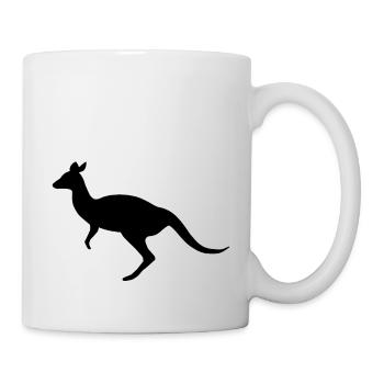 Kangourou - Mug blanc - blanc - Droite