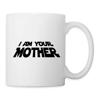 Deine Mutter – Sci-Fi Familien Design für Nerds - Tasse - Weiß - Rechts