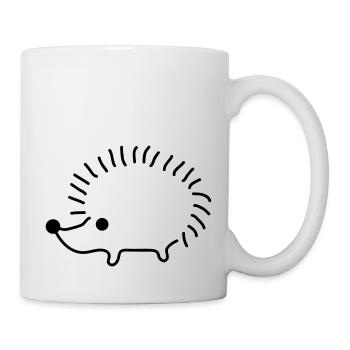 Hedgehog Design - Tasse - Weiß - Rechts