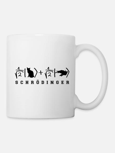 Quantenphysik Schrödinger Katze - Tasse - Weiß