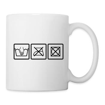 Handwäsche - Tasse - Weiß - Rechts