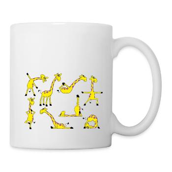 Yoga Giraffe - Tasse - Weiß - Rechts