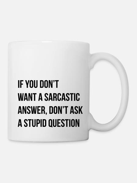 sarcastic comment - Mug - white