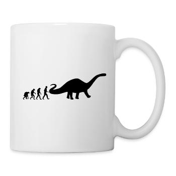 dino evolution - Mug blanc - blanc - Droite