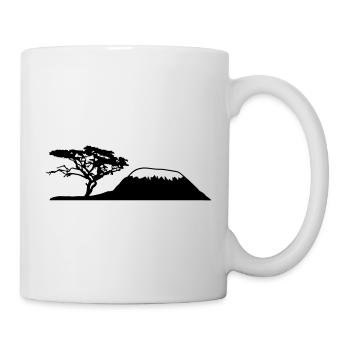 Afrika Baum Berg Kilimandscharo - Tasse - Weiß - Rechts