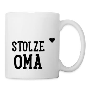 Stolze Oma - Tasse - Weiß - Rechts
