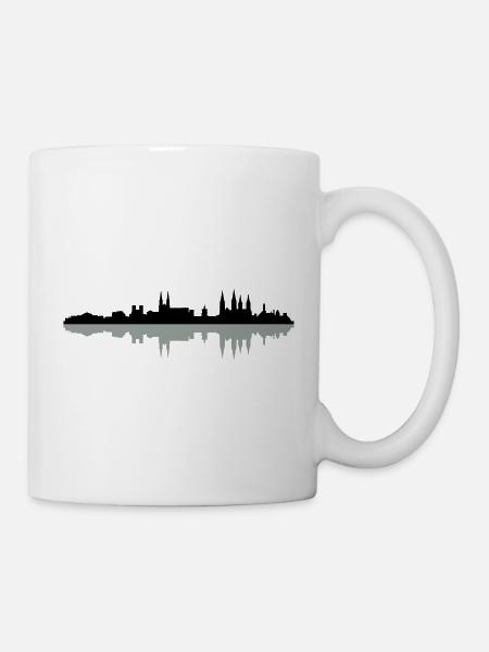 Skyline Bamberg - Tasse - Weiß