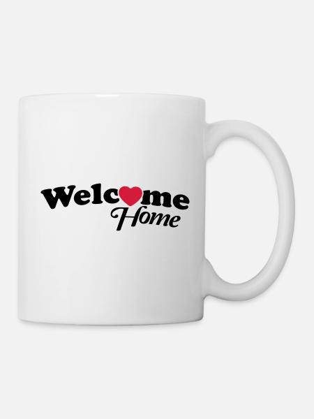 welcome_home_f2 - Tasse - Weiß