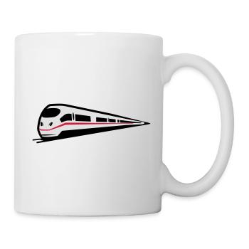 Glace de chemin de fer train - Mug blanc - blanc - Droite