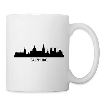 Skyline Salzburg Text - Tasse - Weiß - Rechts