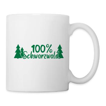 100% Schwarzwald - Tasse - Weiß - Rechts