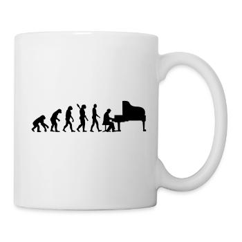 Klavier - Tasse - Weiß - Rechts