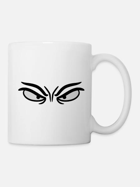 Böser Blick - Tasse - Weiß