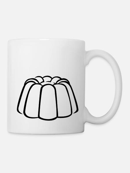 Pudding - Tasse - Weiß