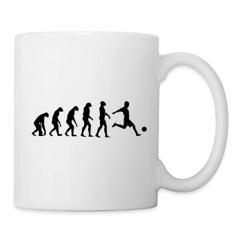 Evolution Fußball - Tasse - Weiß - Rechts