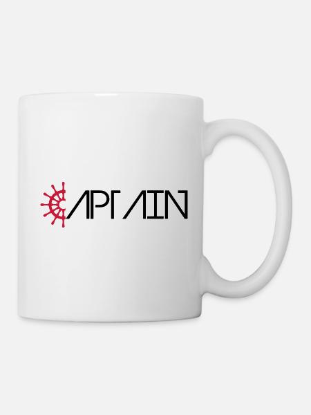 Captain Logo - Tasse - Weiß
