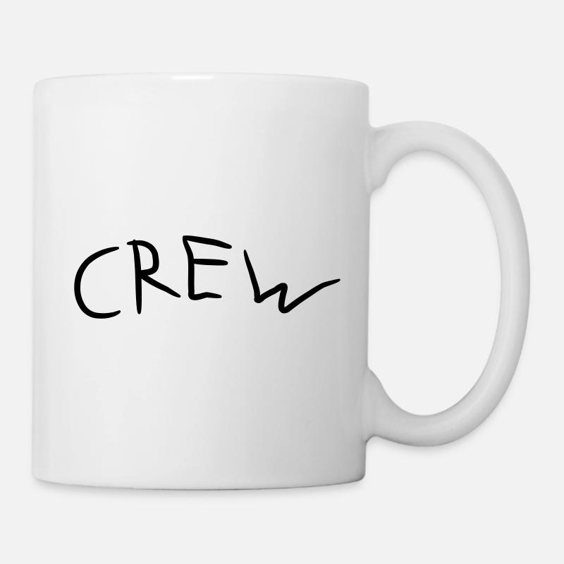 Crew Comic Logo - Tasse - Weiß