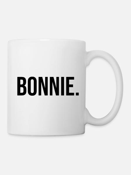 Partnerlook Partner Bonnie - schwarz - Tasse - Weiß