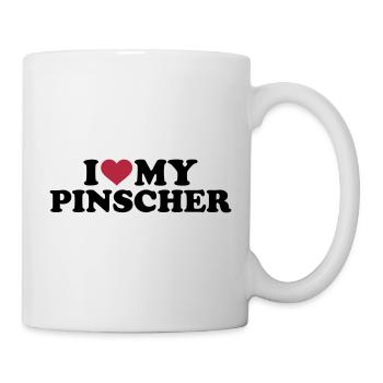 Pinscher - Tasse - Weiß - Rechts