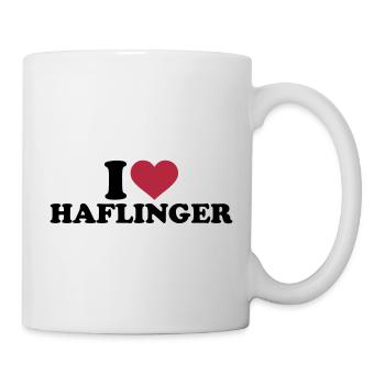 Haflinger - Tasse - Weiß - Rechts
