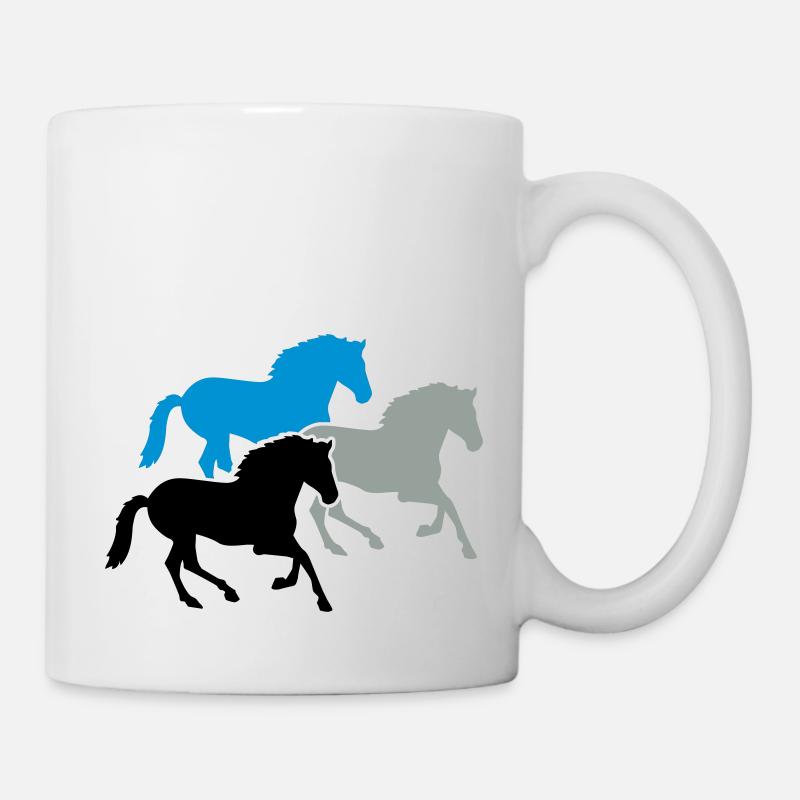 Cheval - Mug blanc - blanc