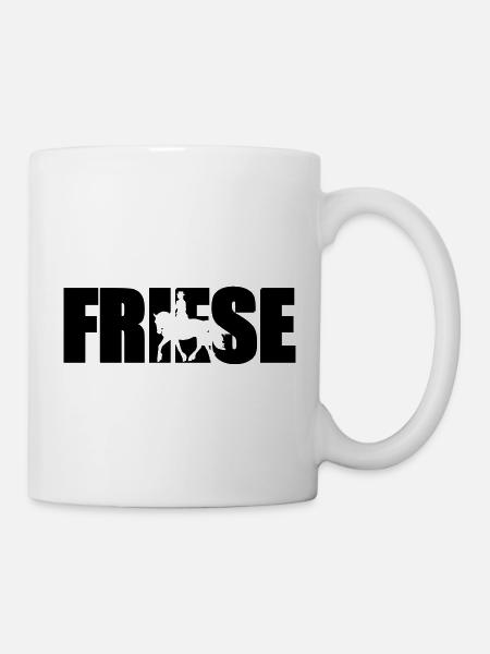 Friese Schriftzug mit Silhouette - Tasse - Weiß