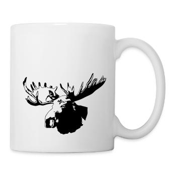 elch - elk - moose - jagd - jäger - Tasse - Weiß - Rechts