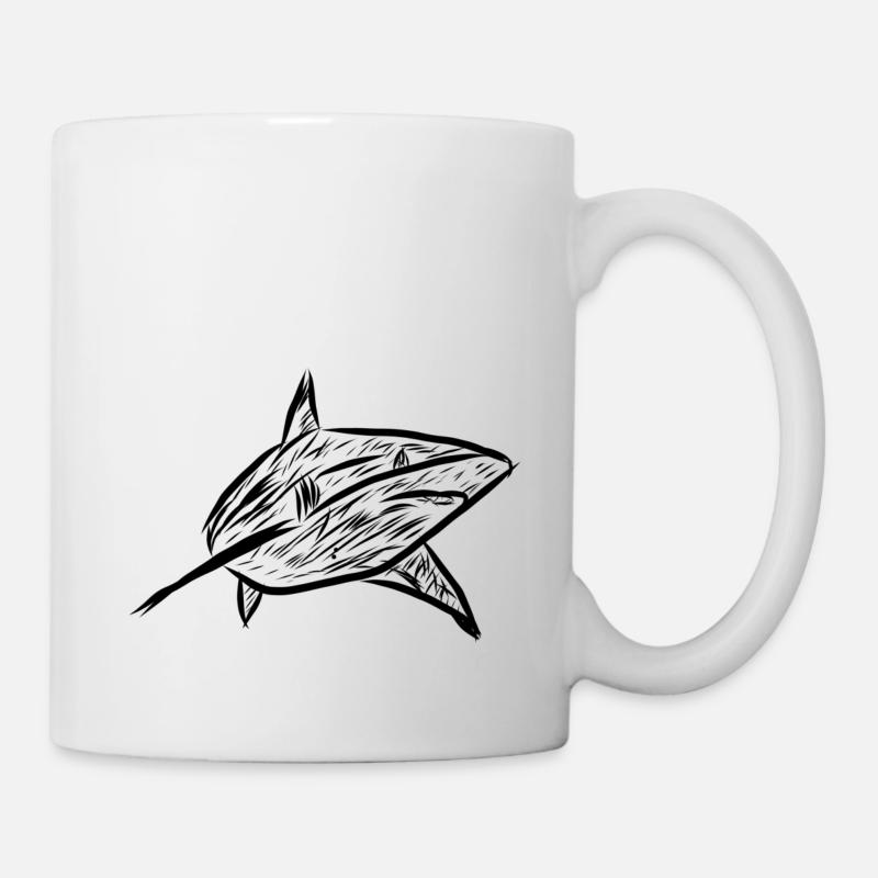 Requins - Mug blanc - blanc